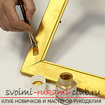 A lesson on making frames for jewelry from the elements of old furniture with their own hands .. Photo # 2