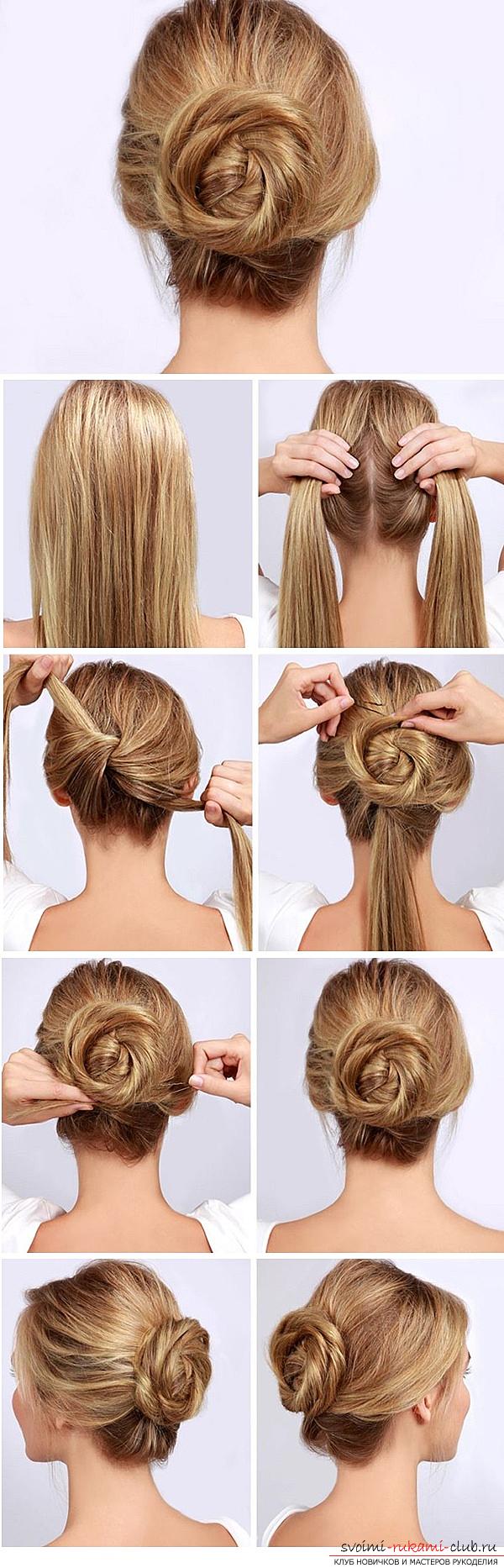 How to beautifully and quickly braid long hair at home with their own hands, step by step photos and description. Photo # 2