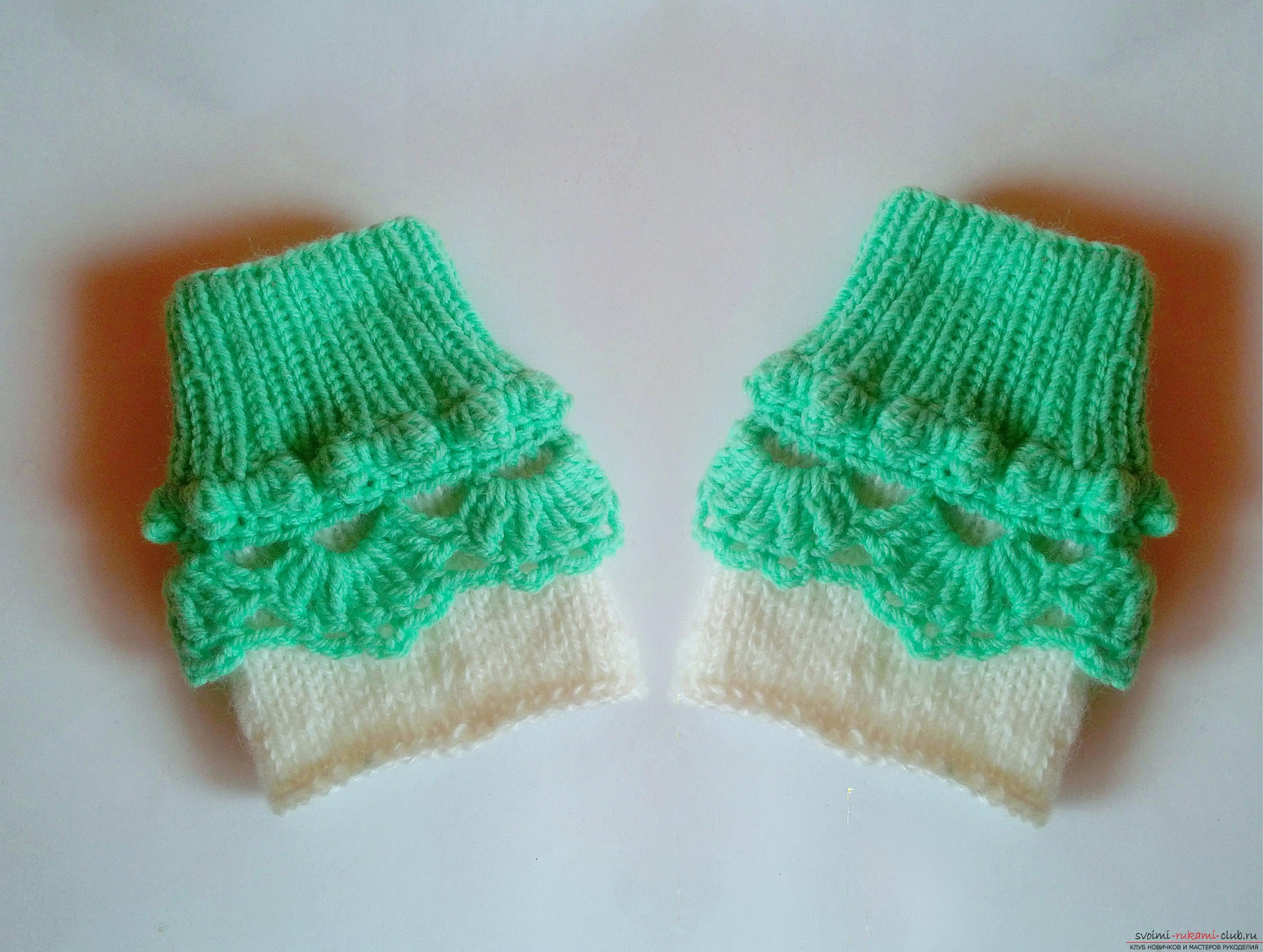 This master class on knitting for beginners will tell you how to learn to knit mittens .. Photo # 1
