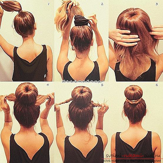 Create original and new hairstyles with your own hands with instructions and photos .. Photo # 4