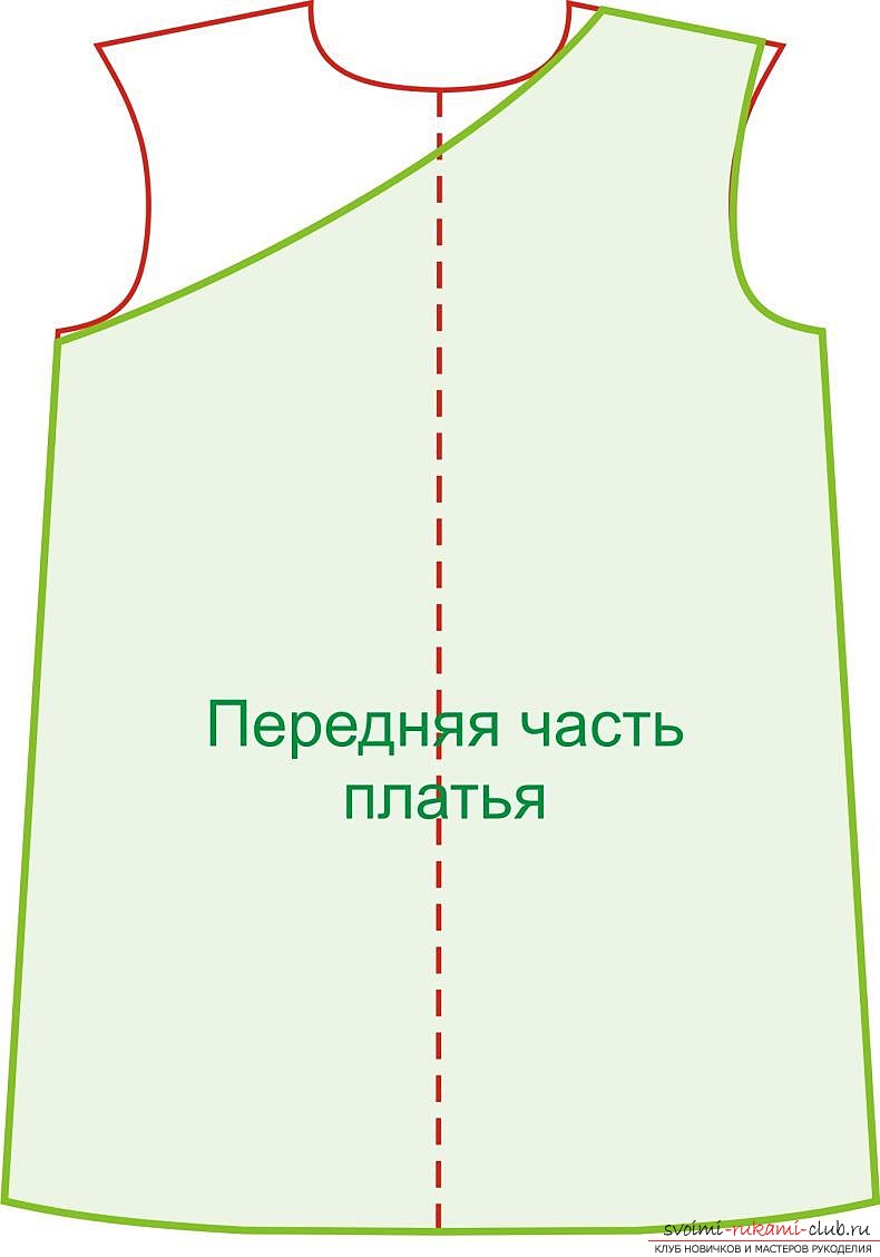 photoinstruction for a dress pattern. Photo №4