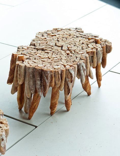 social project - a table of hard bread