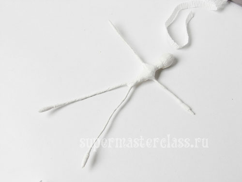 How to make a ballerina from wire and napkins