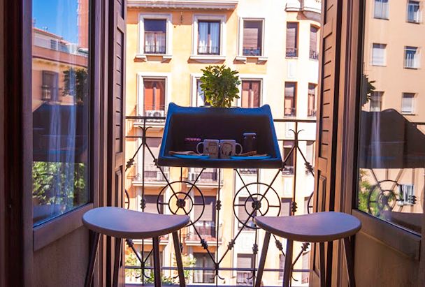 oddělitelný stůl na balkonech balkón balkonzept