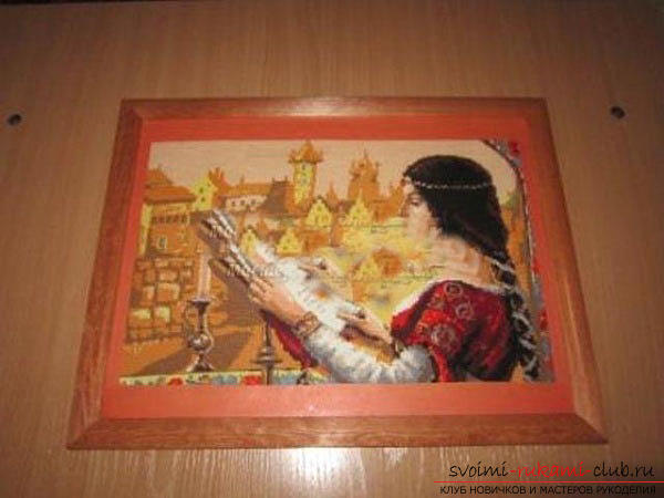 Cross-stitch the original painting for beginners. Photo Number 9