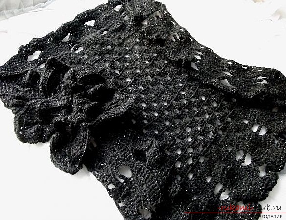Black bolero crocheted. Photo №1