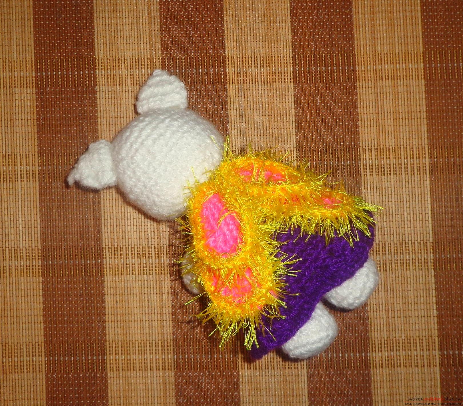 Снимка плетене на една кука играчка плетене на една кука меки играчки - коте 