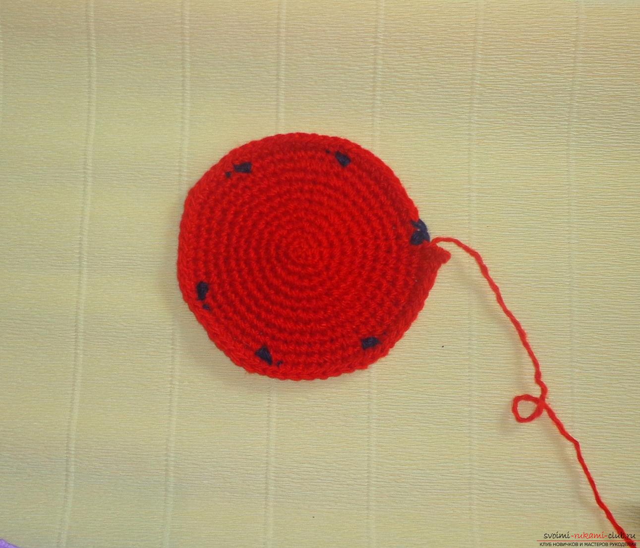 Снимка на урок по плетене на плетене на една кука 