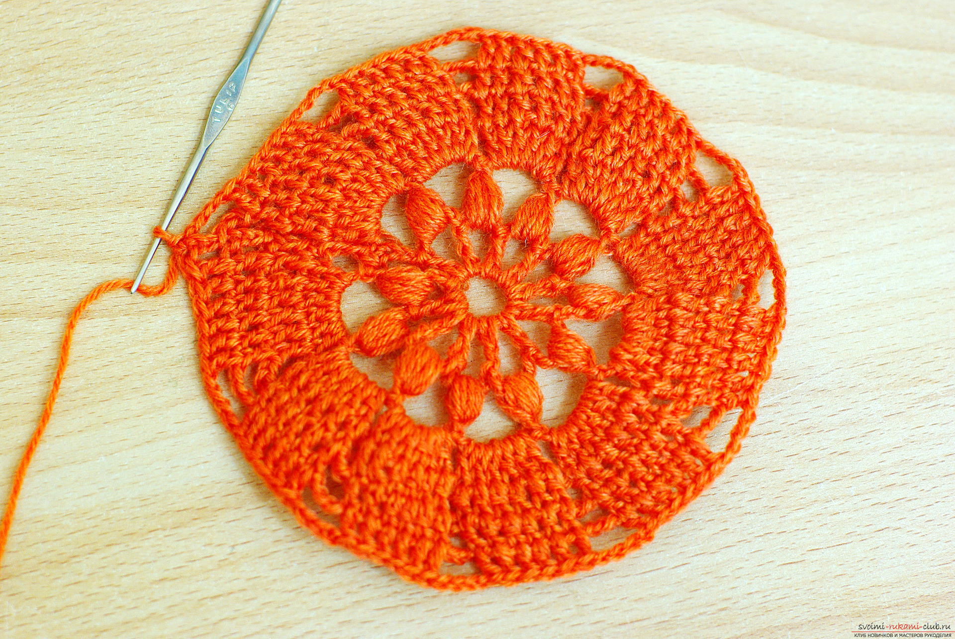 Photo to a lesson on crochet napkins. Photo №5