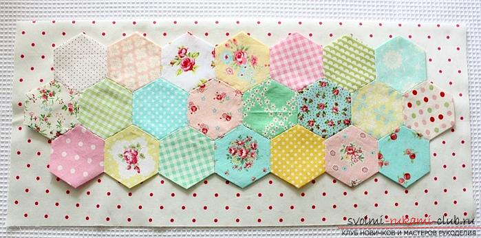 Sewing decorative patchwork in patchwork style. Photo №7