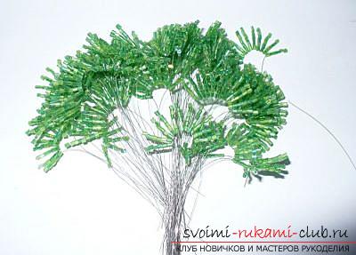 Detailed step-by-step master classes on weaving of fir-trees from beads .. Photo №13