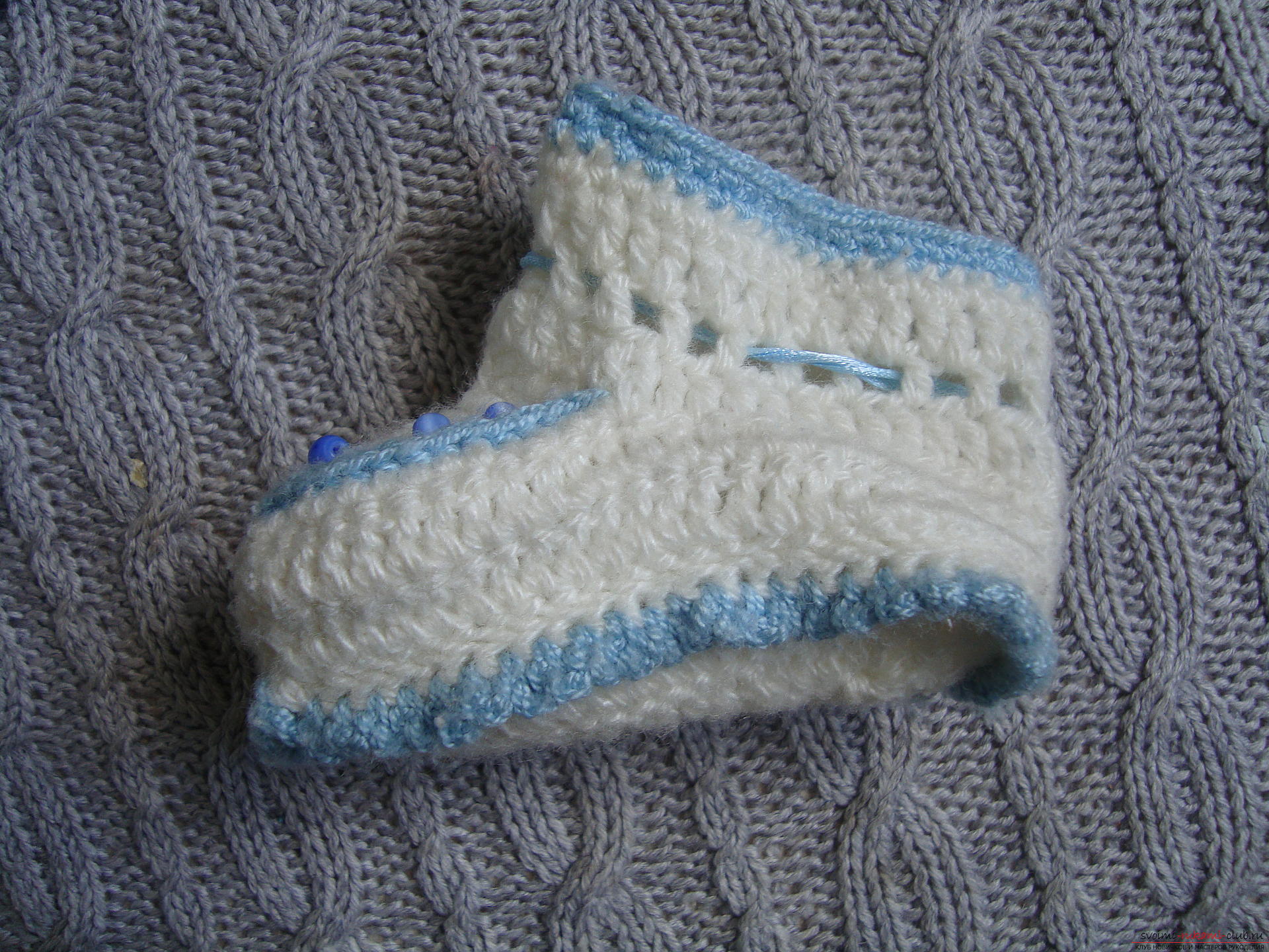Photo to a lesson on crocheting pinets for a boy. Photo №6