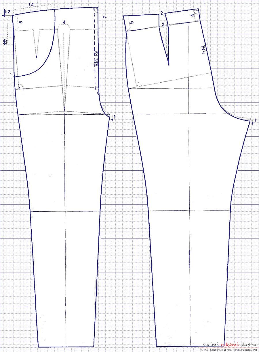 Pattern of trousers for the boy. Picture №3