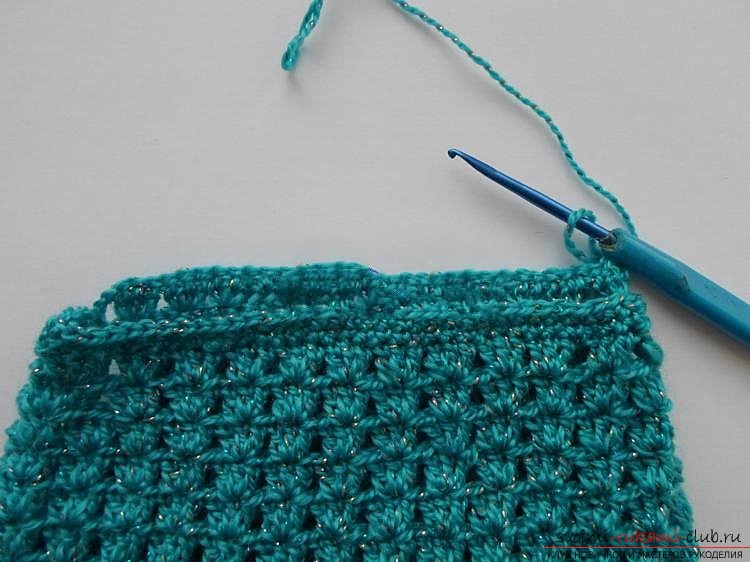 We knit the bag crocheted. Picture №10