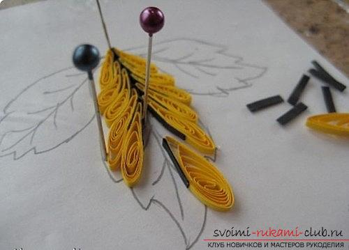 Quilling dla początkujących, schematy quillingów,narzędzia i materiały do ​​quilling, płatki śniegu w technice quilling, wzory płatka śniegu, tworzenie obrazu w technice quilling, schemat obrazu "jagoda" .. Photo №14