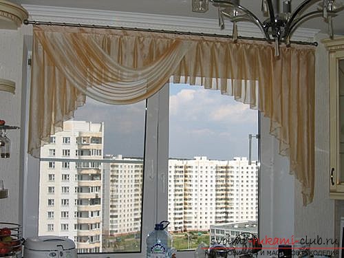 photo examples of curtains of lambreken for the kitchen. Photo №1