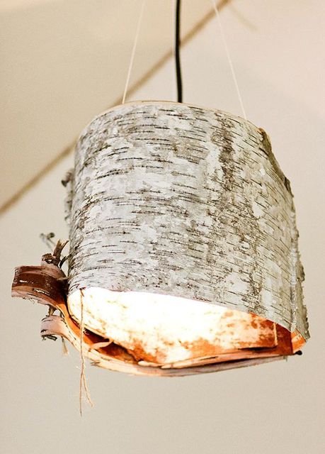 Interior Design, How To Make Birch Bark Lamp Shades