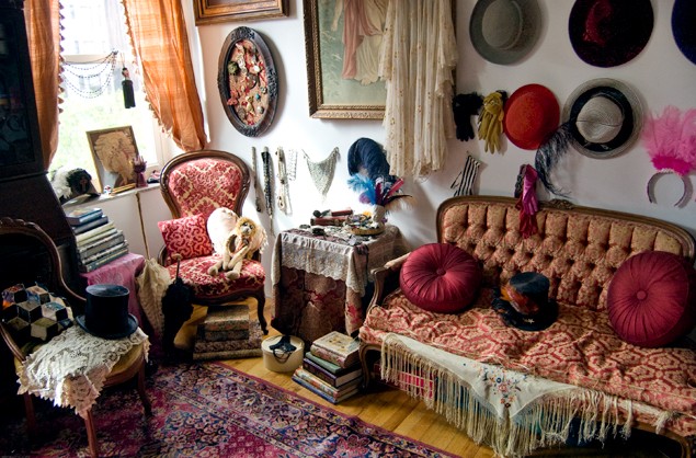Bohemian living room interior