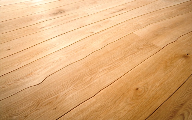 floorboards of irregular shape