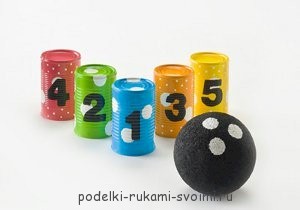 bowling games for children with their own hands