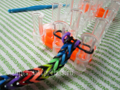 Weaving bracelets of gum Fishtail