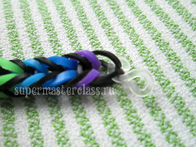 How to make a bracelet of gum Fishtail