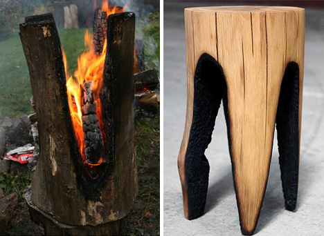 wooden stools kaspar hamacher