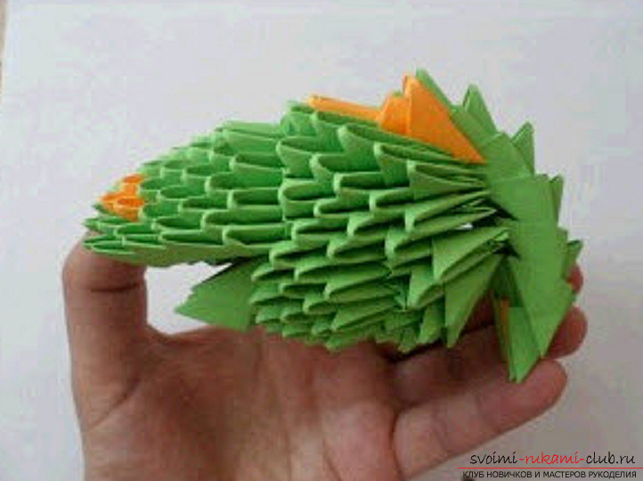 modular origami dragon. Photo 94