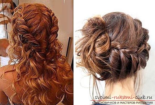 How to make a beautiful hairstyle for medium hair with a French scythe at home. Photo №5