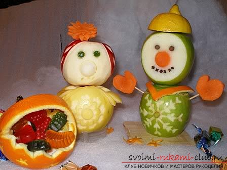 Crafts made of apple, made by own hands for children. Photos and pictures .. Photo №1