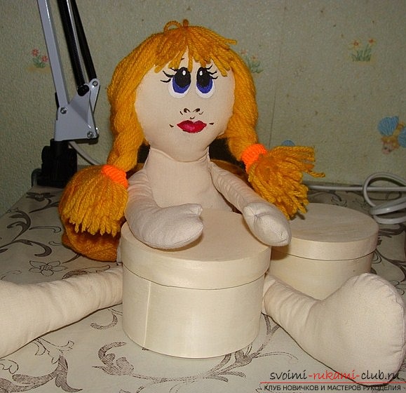 How to sew a textile doll with your own hands. Photo №1
