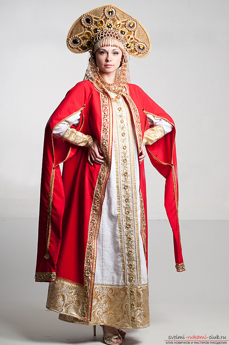 Russian folk costume. Simple solutions with their own hands .. Photo # 1