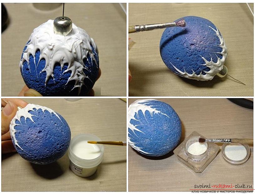 How to make a plastic toy from a polymer clay - a ball, a detailed description and step-by-step photos of the work. Photo №4
