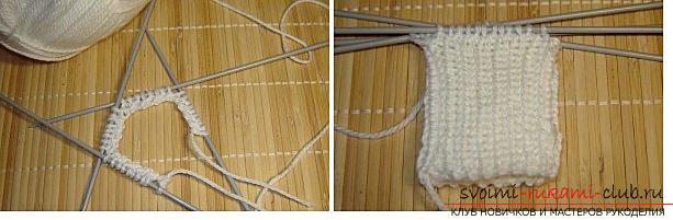 Jak robić na drutach pantofelki, opcje dziania na dwóch i pięciu szprychach, z szwem na podeszwie i na boku, bezszwową wersję, zdjęcia krok po kroku i opis. Zdjęcie nr 21