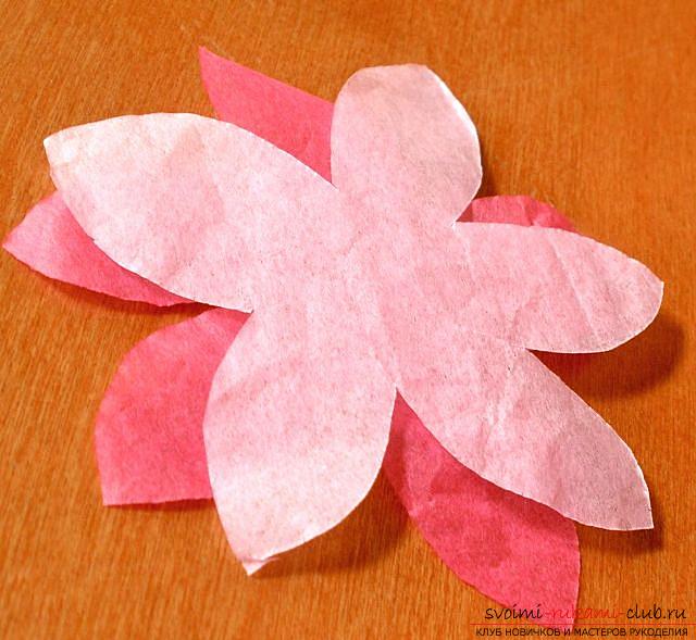 Flowers with their own hands, how to make a flower from paper with their own hands, flowers from corrugated paper, tips, recommendations, step by step instruction for execution .. Photo # 5