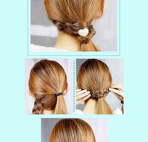 Making hairstyles for girls with their own hands
