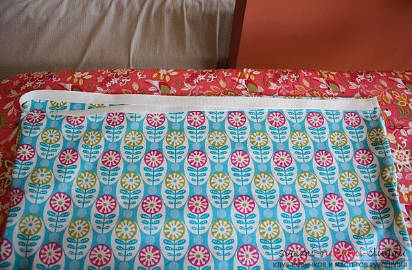 A simple variant of sewing a dress-pillow case for a girl. Photo number 20