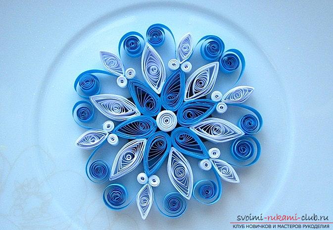 Snowflake style: Quilling for the new year. Photo №5