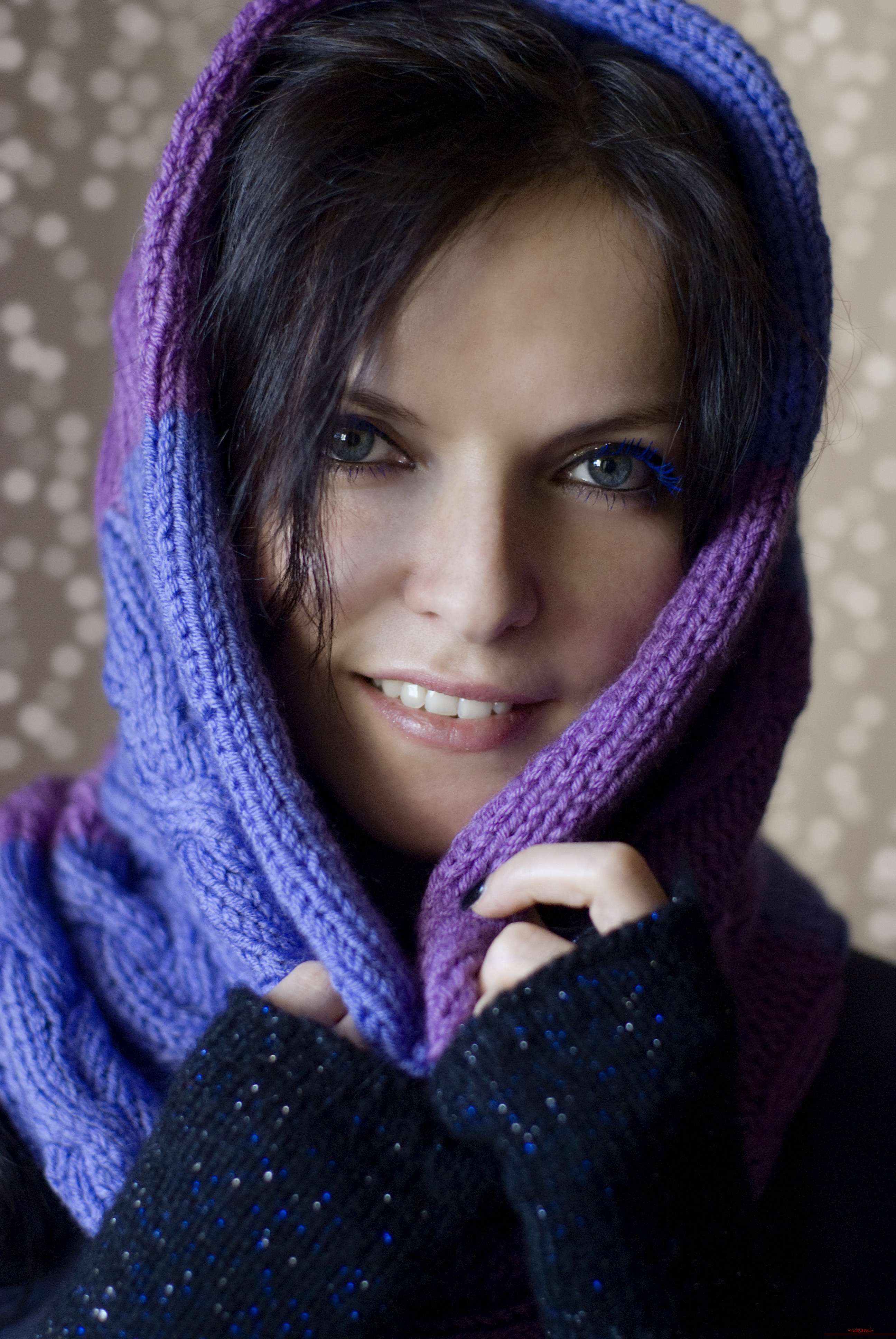 knitted knitted scarf. Photo №1