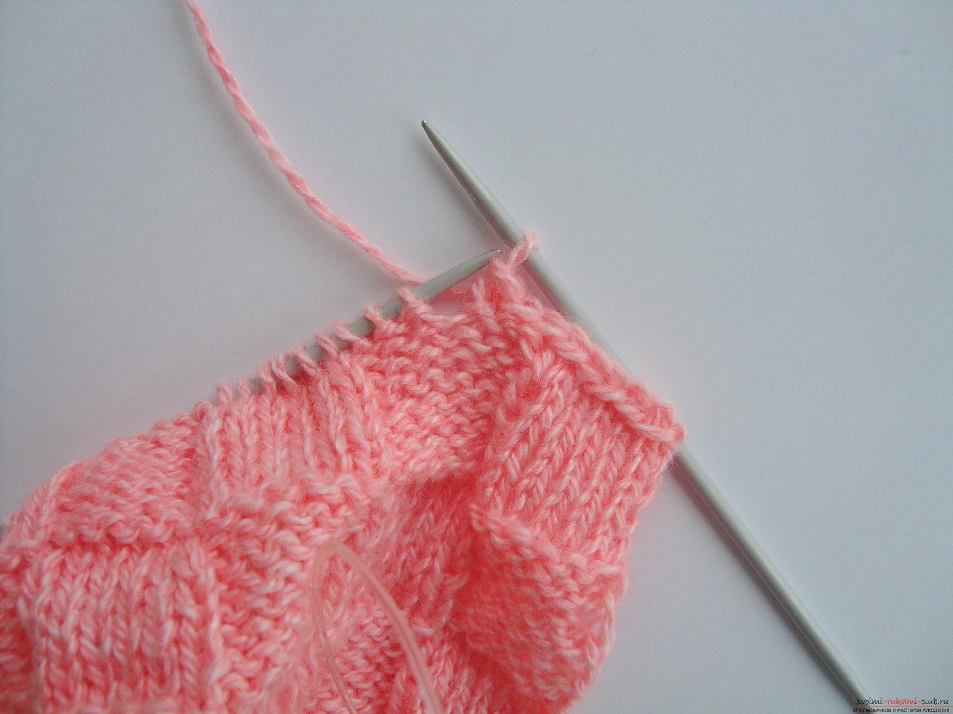 Photo-instruction on knitting needles-napkins under the hot. Picture №10