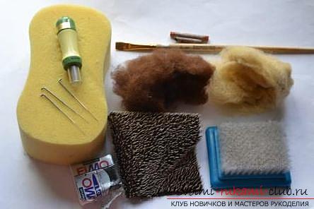 How to hedge the hedgehog: the author's lesson on felting. Photo # 2