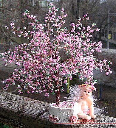 How to weave sakura from beads, detailed master classes with step-by-step photo and description .. Photo №43