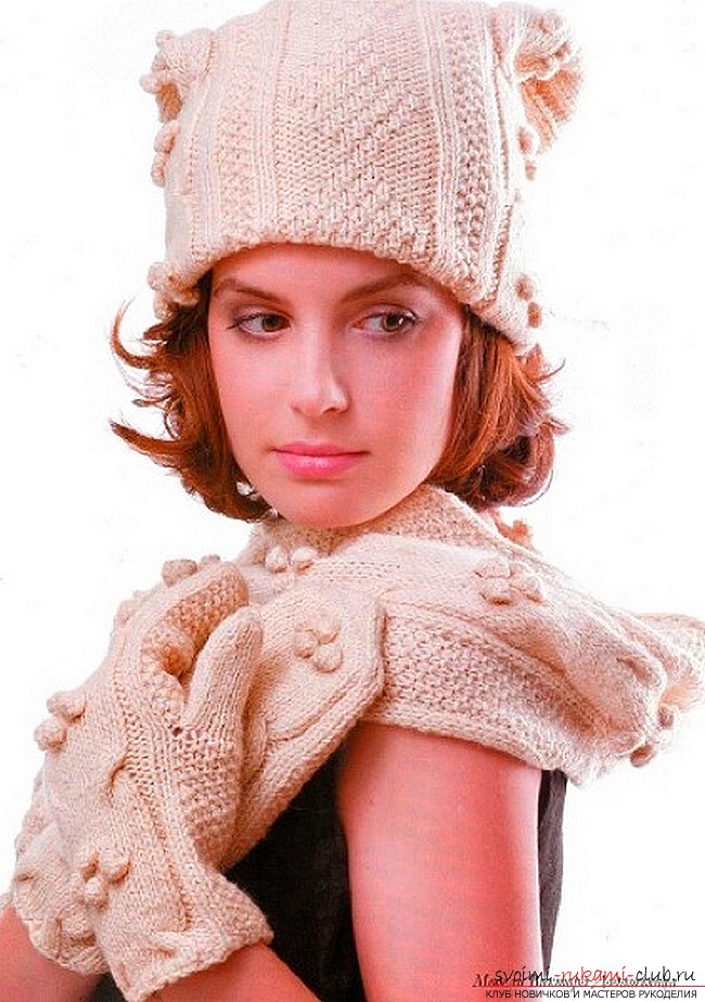knitted knitted hat. Photo # 2