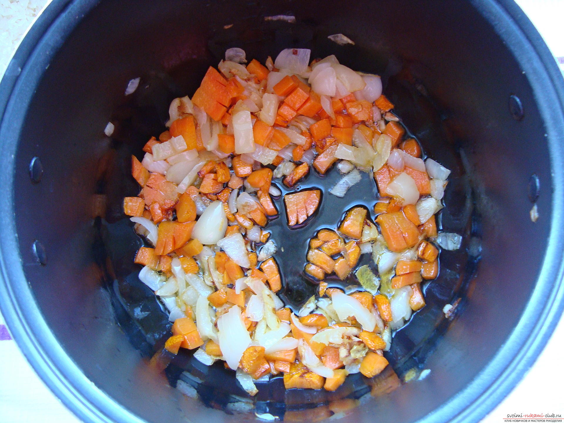 The recipe is pilaf in the multivark. Photo №6