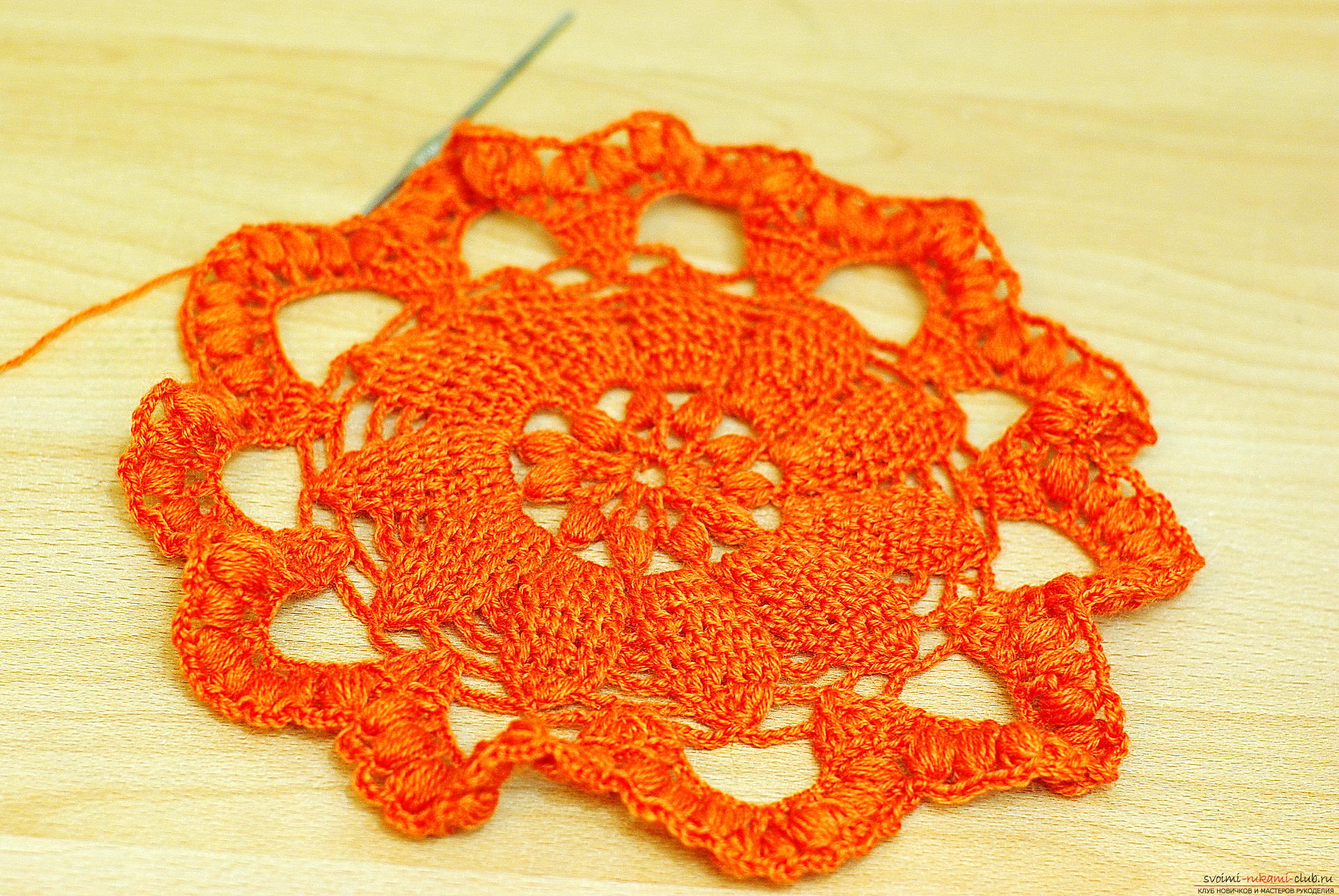 Photo to a lesson on crochet napkins. Picture №10