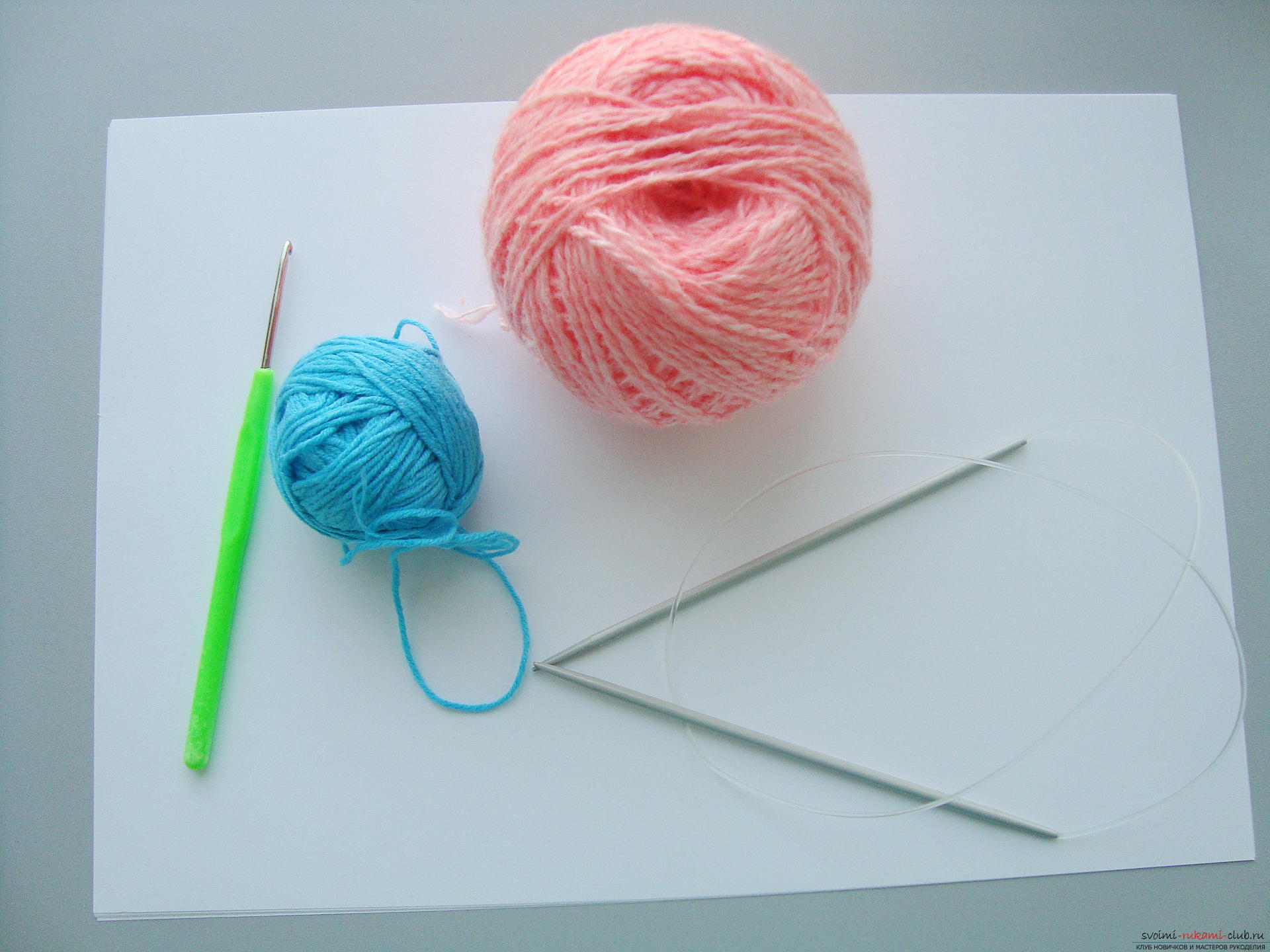 Photo-instruction on knitting needles-napkins under the hot. Photo # 2