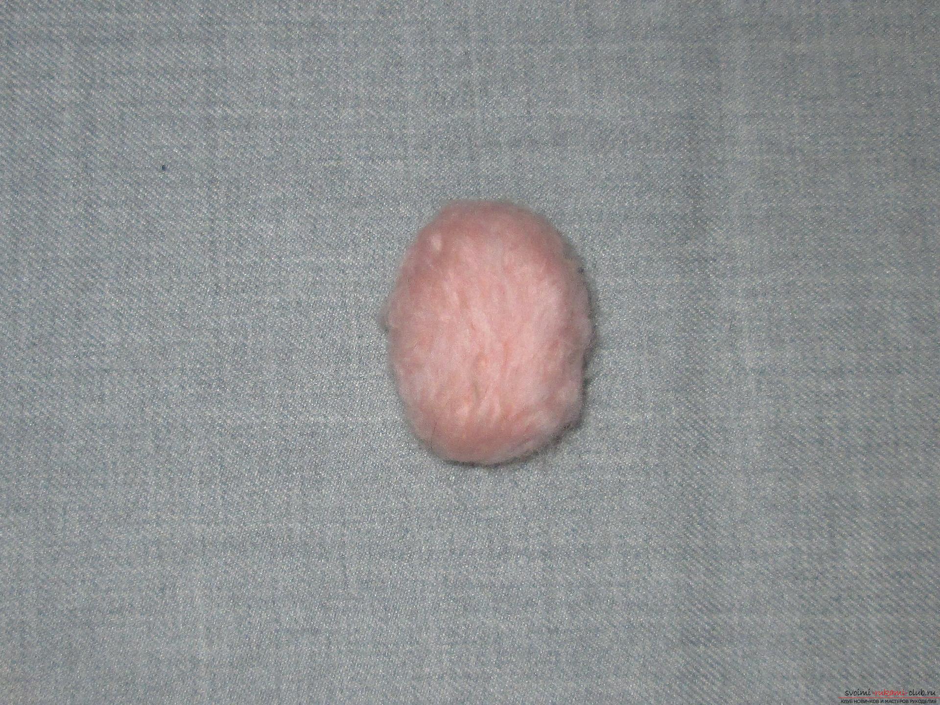 This master class felting out of wool will help make a toy monkey with your own hands. Picture №10
