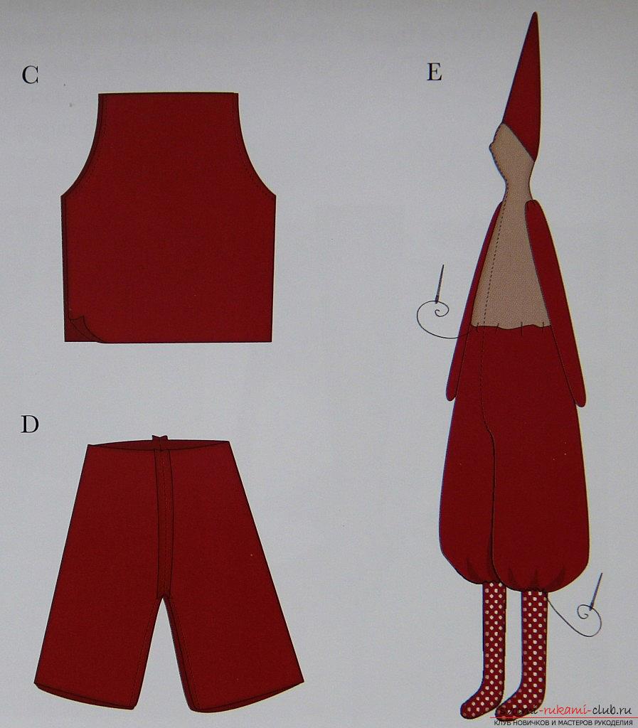 We're going to sew a doll for Tilda Santa Claus with our own hands. Picture №3