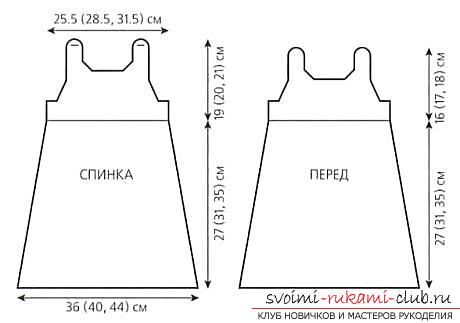 maak een eenvoudig patroon van jurken voor het meisje met hun eigen handen. Foto №4