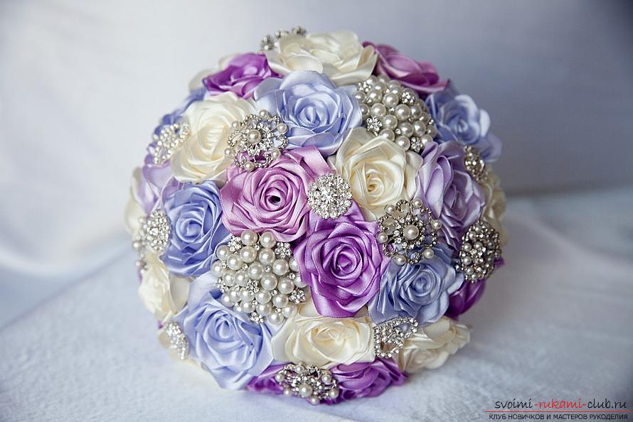 A wedding bouquet of Kanzas with their own hands for beginners and experienced craftsmen. Photo # 2